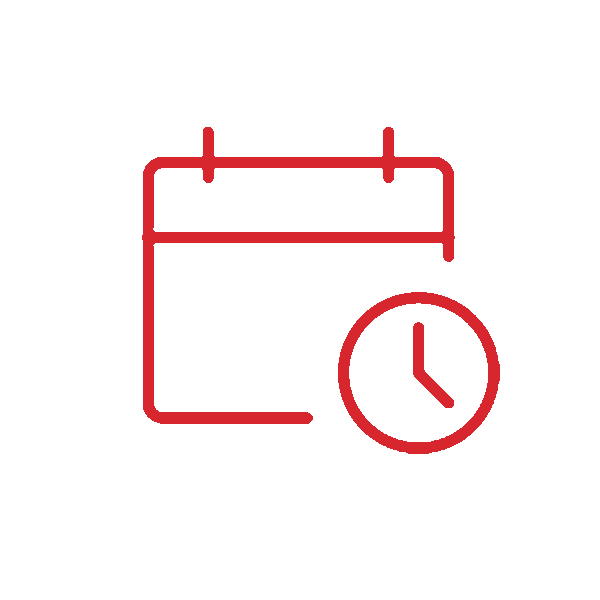 Calendar and clock icon